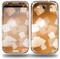 Bokeh Squared Orange - Decal Style Skin (fits Samsung Galaxy S III S3)