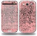 Folder Doodles Pink - Decal Style Skin (fits Samsung Galaxy S III S3)