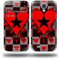 Emo Star Heart - Decal Style Skin (fits Samsung Galaxy S IV S4)