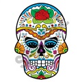 Sugar Skull 06 47x67 inch - Fabric Wall Skin Decal