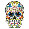 Sugar Skull 11 47x68 inch - Fabric Wall Skin Decal