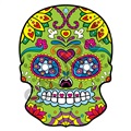 Sugar Skull 20 47x61 inch - Fabric Wall Skin Decal