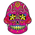 Sugar Skull 23 47x55 inch - Fabric Wall Skin Decal
