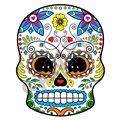 Sugar Skull 48 47x59 inch - Fabric Wall Skin Decal