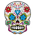 Sugar Skull 53 47x59 inch - Fabric Wall Skin Decal